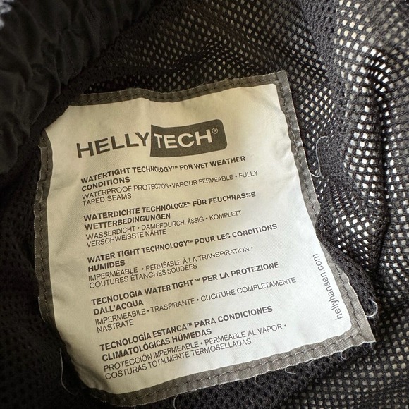HELLEY HANSEN Mens Black Helly Tech Watertight Ankle Zip Rain Pants - Picture 10 of 14
